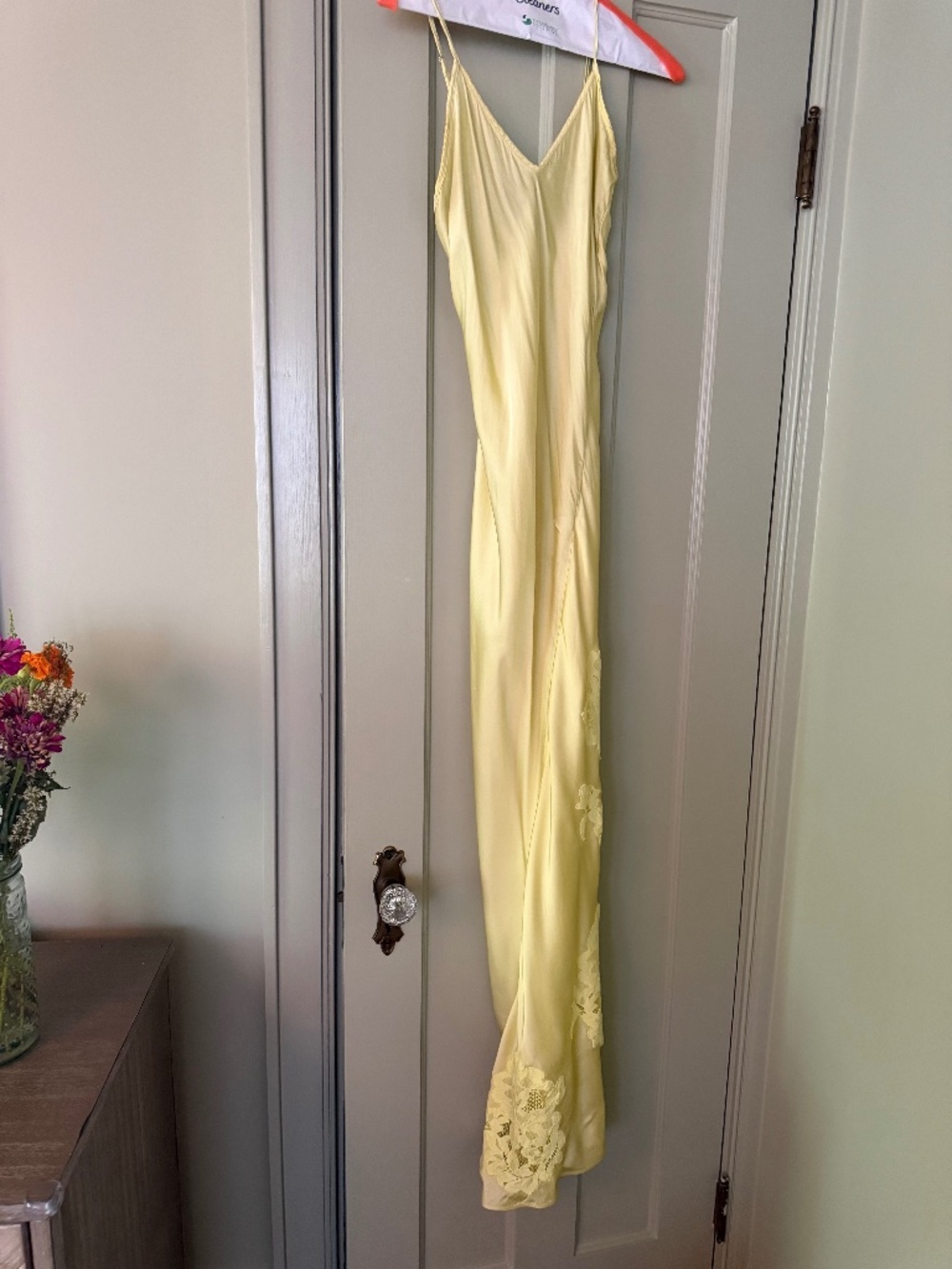 HERSKIND Isla Appliqué Dress Yellow